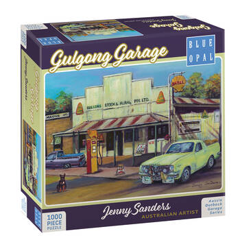 1000pc Blue Opal Gulgong Garage Wooden Deluxe Jenny Sanders Jigsaw Puzzle