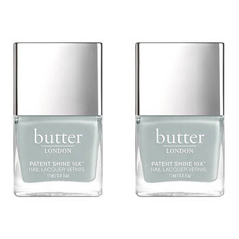 2PK Butter London Patent Shine 10X Nail Lacquer Fog Manicure/Pedicure 11ml