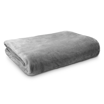 Ardor Boudoir Lucia Luxury Plush Velvet Blanket Single Bed Silver