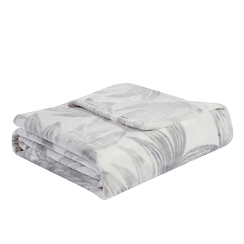 Tommy Bahama Kayo Queen/King Size Bed Polyester Blanket Pelican Grey