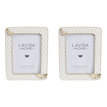 2PK LVD Bee Frame Decorative Display Home Lounge Decor