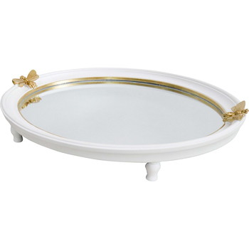 LVD Bee Mirror Tray Decorative Home Decor Ornament Statue 40x32.5cm