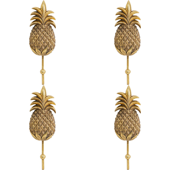 4PK LVD Pineapple Hook Gold Decorative Home Decor Organisation