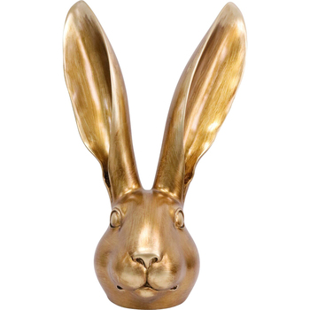LVD XL Resin Hare Head Sculpture Decor 36.5cm - Gold