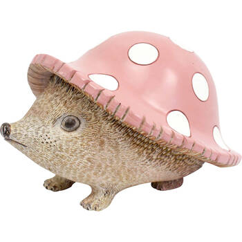 LVD Resin Button Hedgehog Indoor/Outdoor Decoration 16.5x13.5x10cm Pink