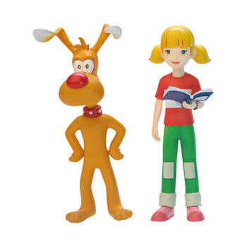 Inspector Gadget PVC/ABS Brain & Penny 1:12 Scale Action Figure Toy