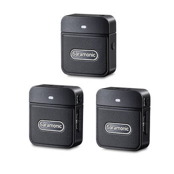 3pc Saramonic 2.4GHz Wireless Microphone TX/RX Kit For Camera/Smartphone