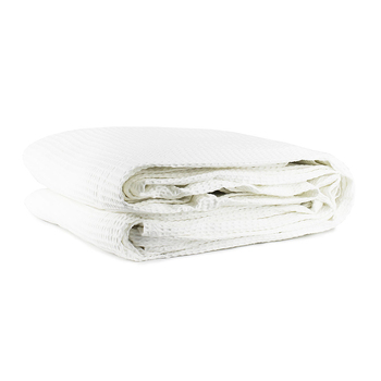 Jason Commercial Single Bed Cotton Waffle Blanket 180x245cm White