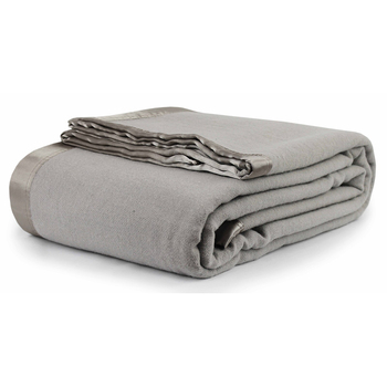 Jason Commercial Single/Double Bed Australian Wool Blanket 200x258cm Platinum/Silver