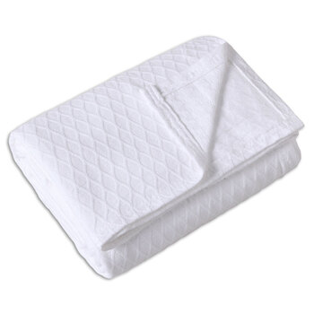 Onkaparinga Heirloom Bamboo Cotton Blanket QB/KB White