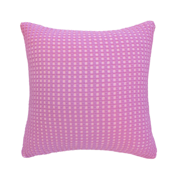 Bambury Waffle Fabric Dora Square Cushion 50x50cm Orchid