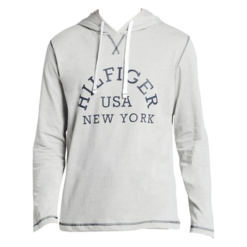 Tommy Hilfiger Men's Size L Sleepwear Jersey Hoodie Grey Heather