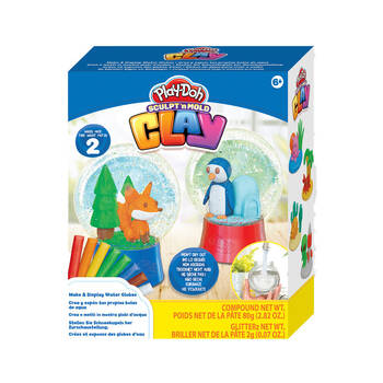 Play-Doh Water Globes Sculpt N Mold Kids Non Drying Modelling Clay Kit 6y+