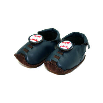 Shupea Leather Soft Sole Suede Baby Shoes Adjustable Baseball Up to 18m