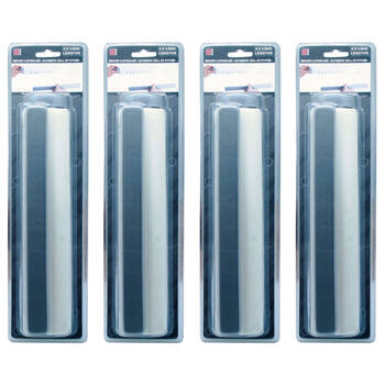 4x 4PK BMS Gifts Retractable Indoor Clothesline 3.6m w/Auto Rollup System Clear