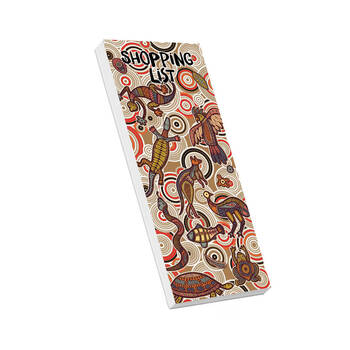 Aboriginal Animals Magnetic Shopping List Jotter Fridge Notepad Indigenous Art