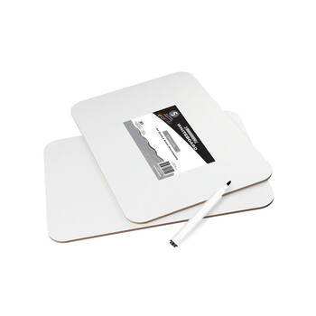 Scribbles Stationery Dual Sided Wood Whiteboard/Chalkboard Office/School A4 5y+