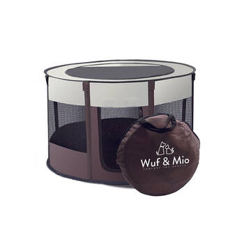 Wuf And Mio Pet Play Tent/Pen w/Foldable Mesh Zippered Door For Dogs/Cats 90cm