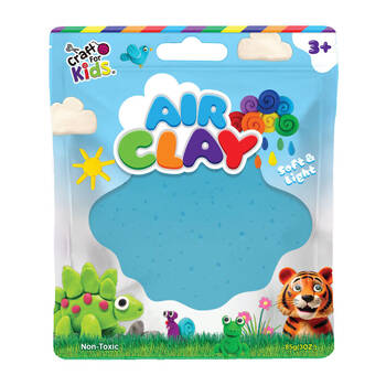 Craft For Kids Air Clay Non-Toxic Resealable Modelling-Clay 3y+ Blue 85g