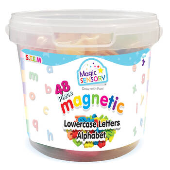 48Pc Magic Sensory Magnetic Lowercase Letters 3cm Colourful Learning Toy 3y+