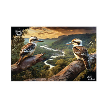 1000pc Puzzlemaster Jigsaw Puzzle Kooka Brothers Kookaburra Surreal Aussie 12y+