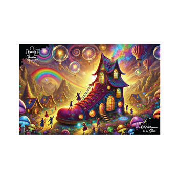 1000pc Puzzlemaster Jigsaw Puzzle Fairytale Old Woman In A Shoe 12y+