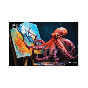 1000pc Puzzlemaster Jigsaw Puzzle Octo Paint Surreal Octopus Art 12y+