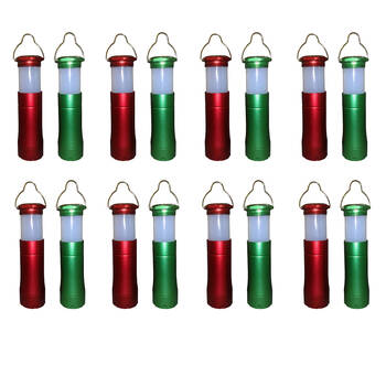 8PK BMS Gifts LED Torch Lantern Twist-To-Switch Camping Accessory 1W Assorted