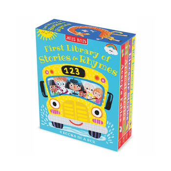 First Library Stories & Rhymes Slipcase 4 Hardback Book Set 5y+ Miles Kelly