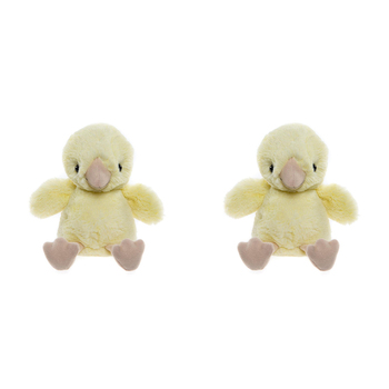 2PK Charlie Bears Bear & Me Baby Chucky Egg Chick 19x9cm - Yellow 0m+