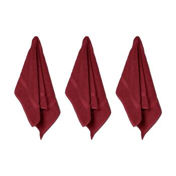3x Ardor St Regis Collection 50x80cm Cotton Bath Mat Towel Bathroom Berry