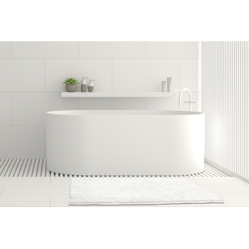 Ardor Toggle 50x80cm Bath Mat White