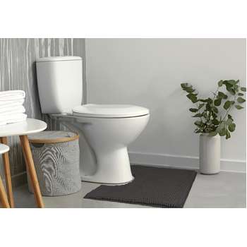 Ardor Toggle 50x50cm Contoured Bath Mat Charcoal