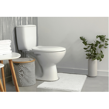 Ardor Toggle 50x50cm Contoured Bath Mat White