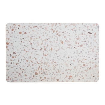 Algodon Dri Moisture Wicking Bath Stone/Mat Terrazzo 60x39cm