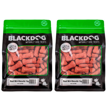 2PK Blackdog Mini Biscuits - Beef 1kg