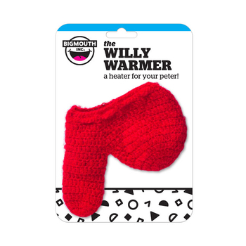 BigMouth Inc. Adult The Willy Warmer Knitted Heater - Red