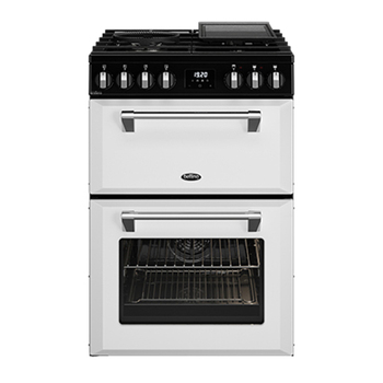 Belling Mini Richmond 60cm/123L Dual Fuel Range Cooker - White