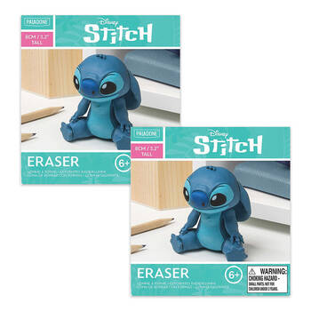 2PK Disney Stitch Chunky Eraser 8cm Stationery Accessory 6y+