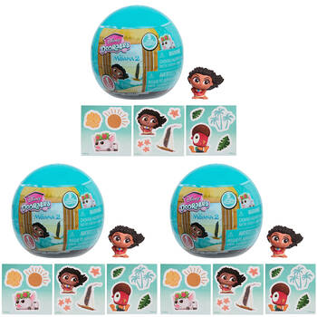 3PK Disney Doorables Moana 2 Blind Bag Kids Toy Assorted 5y+