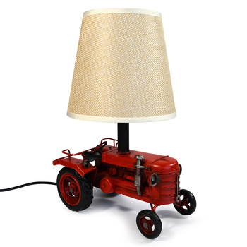 Auto Petit USB LED Lamp Tractor 17.5x25.5cm Red