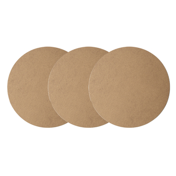 25PK Boyle Craft 25x0.3cm MDF Round Placemat - Natural