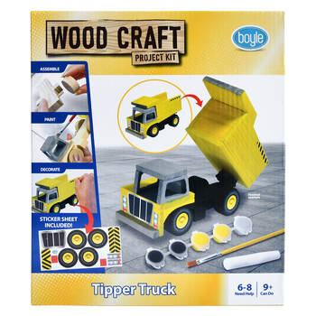 Boyle Wood Craft Project Kit Tipper Truck Kids DIY 9y+