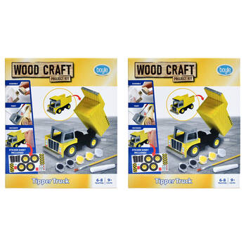 2PK Boyle Wood Craft Project Kit Tipper Truck Kids DIY 9y+