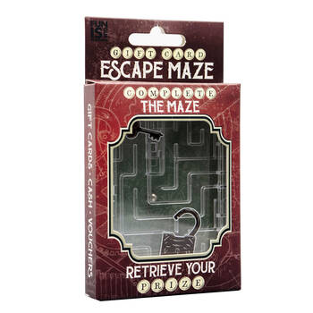 Boxer Gifts Gift Card Escape Maze Puzzle Game 15x8cm - Clear 10y+