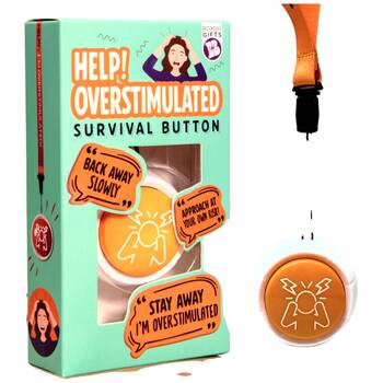  Boxer Gifts Overstimulated Button Novelty Funny Toy Gift