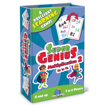 Blue Orange Games Super Genius Multiplication 2 Learning Game Kids 8y+