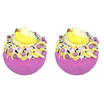 2PK Bomb Cosmetics Banana Delight Bath Bomb Blaster Body Fragrance