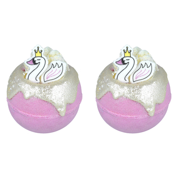 2PK Bomb Cosmetics Swan Princess Bath Bomb Blaster Body Fragrance