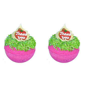 2PK Bomb Cosmetics Thank you Bath Bomb Blaster Cherry & Apple Fragrance